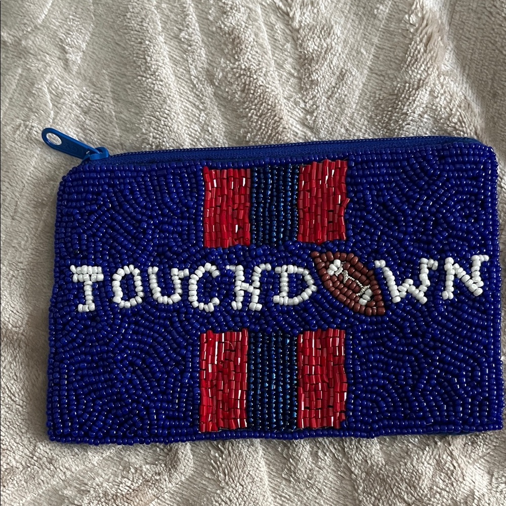 Beaded Touchdown Clutch